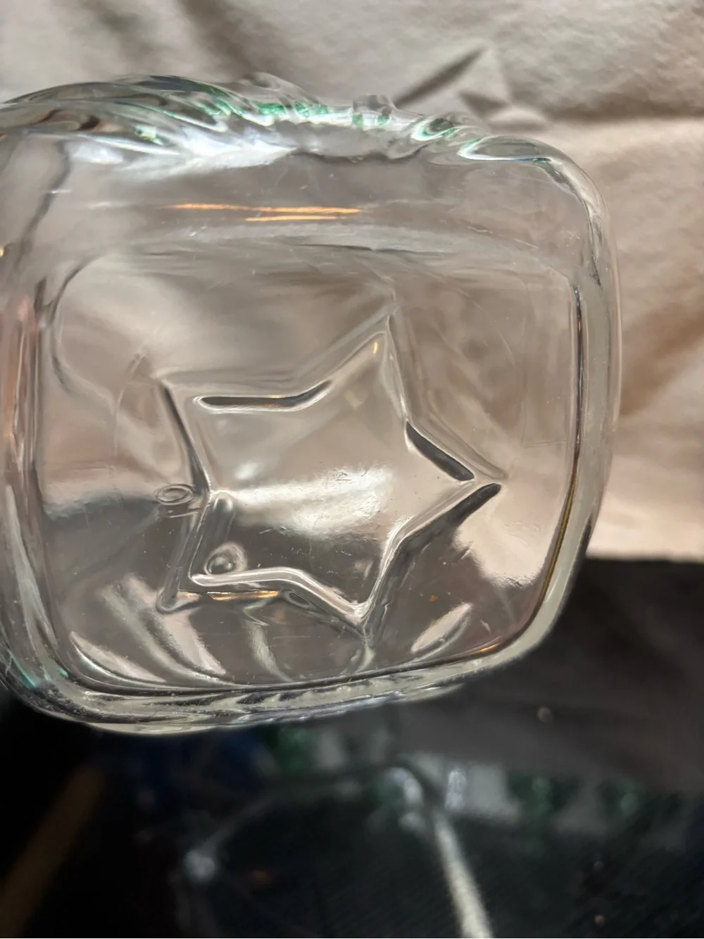 Vintage 1960s Starburst Federal Glass Juice Milk Tea Water Pitcher.